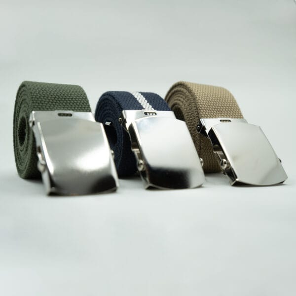 Wide Military Canvas Web Belt