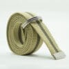 Striped D Ring Webbing Canvas Belt | Beige Olive