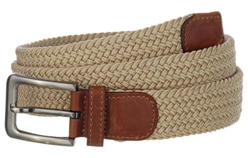Premium Wide Stretch Bungee Golf Belt | Beige