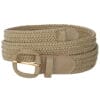 Braided Elastic Stretch Belt | Beige