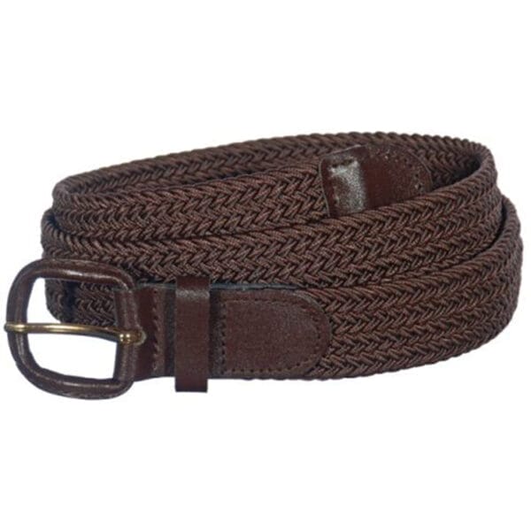 Braided Elastic Stretch Belt | Brown