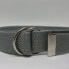 Striped D Ring Webbing Canvas Belt | Black Red